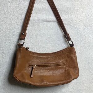 Giani Bernini Tan Brown Leather Shoulder Bag